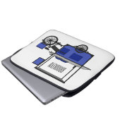 Abbildung des Cartoon von Lebensmittelkartons Laptopschutzhülle (Vorne Knopf)