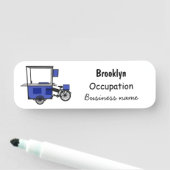 Abbildung des Cartoon von Lebensmittelkartons Namensschild (Beispiel)