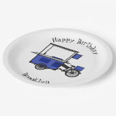 Abbildung des Cartoon von Lebensmittelkartons Pappteller (Schrägansicht)