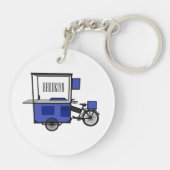 Abbildung des Cartoon von Lebensmittelkartons Schlüsselanhänger (Rückseite)