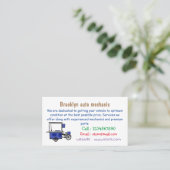 Abbildung des Cartoon von Lebensmittelkartons Visitenkarte (Stehend Vorderseite)