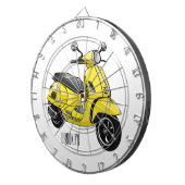 Abbildung des Cartoon von Motorrädern Dartscheibe (Vorderseite rechts)