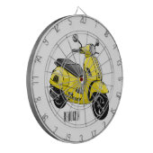 Abbildung des Cartoon von Motorrädern Dartscheibe (Vorderseite Links)