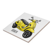 Abbildung des Cartoon von Motorrädern Fliese (Seite)