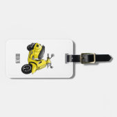 Abbildung des Cartoon von Motorrädern Gepäckanhänger (Vorderseite horizontal)