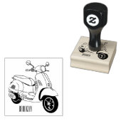 Abbildung des Cartoon von Motorrädern Gummistempel (Stempel)