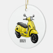 Abbildung des Cartoon von Motorrädern Keramik Ornament (Links)