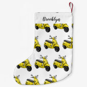 Abbildung des Cartoon von Motorrädern Kleiner Weihnachtsstrumpf (Rückseite)