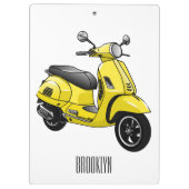 Abbildung des Cartoon von Motorrädern Klemmbrett (Rückseite)