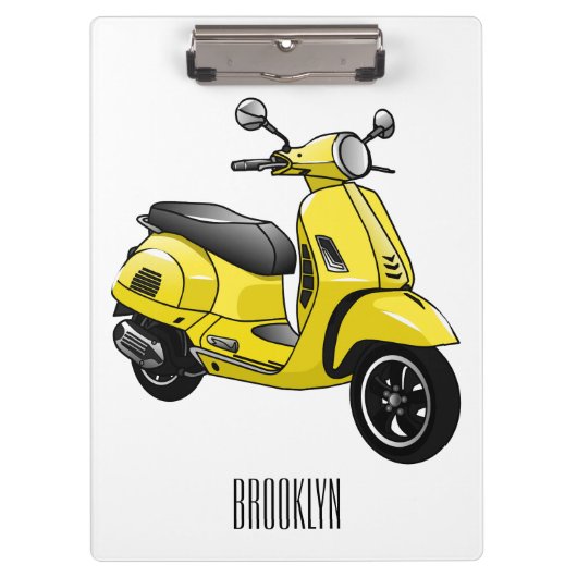 Abbildung des Cartoon von Motorrädern Klemmbrett (Vorderseite)