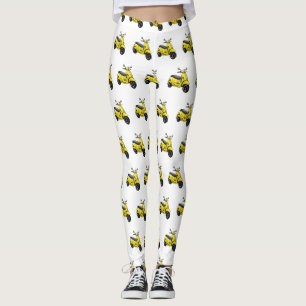 Abbildung des Cartoon von Motorrädern Leggings