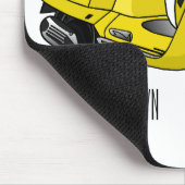 Abbildung des Cartoon von Motorrädern Mousepad (Ecke)