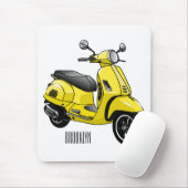 Abbildung des Cartoon von Motorrädern Mousepad (Mit Mouse)