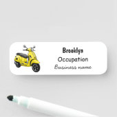 Abbildung des Cartoon von Motorrädern Namensschild (Beispiel)