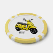 Abbildung des Cartoon von Motorrädern Pokerchips (Einzeln)