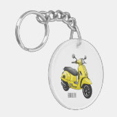 Abbildung des Cartoon von Motorrädern Schlüsselanhänger (Vorderseite links)