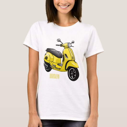 Abbildung des Cartoon von Motorrädern T-Shirt (Vorderseite)