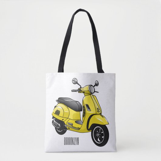 Abbildung des Cartoon von Motorrädern Tasche (Vorderseite)