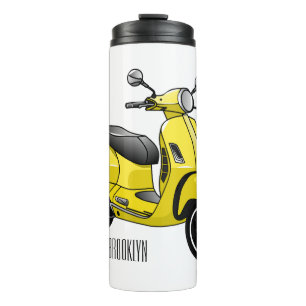 Abbildung des Cartoon von Motorrädern Thermosbecher