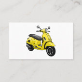 Abbildung des Cartoon von Motorrädern Visitenkarte (Rückseite)