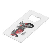 Abbildung des Cartoon von Nebenkraftwagen Geldbeutel Flaschenöffner (Vorderseite Schrägansicht)