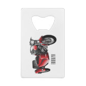 Abbildung des Cartoon von Nebenkraftwagen Geldbeutel Flaschenöffner (Rückseite)