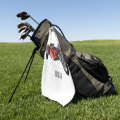 Abbildung des Cartoon von Nebenkraftwagen Golfhandtuch (Gras)