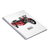 Abbildung des Cartoon von Nebenkraftwagen Notizblock (Rechte Seite)