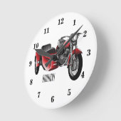 Abbildung des Cartoon von Nebenkraftwagen Runde Wanduhr (Winkel)