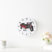 Abbildung des Cartoon von Nebenkraftwagen Runde Wanduhr (Zuhause)