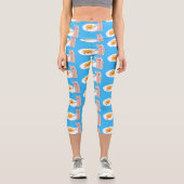 Abbildung des Cartoon von niedlichem Kawaii mit Ei Capri Leggings (Vorderseite)