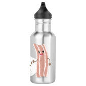 Abbildung des Cartoon von niedlichem Kawaii mit Ei Edelstahlflasche (Rechts)