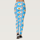 Abbildung des Cartoon von niedlichem Kawaii mit Ei Leggings (Rückseite)