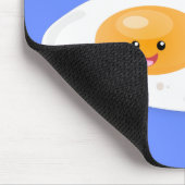 Abbildung des Cartoon von niedlichem Kawaii mit Ei Mousepad (Ecke)