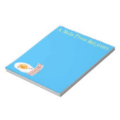 Abbildung des Cartoon von niedlichem Kawaii mit Ei Notizblock (Rotiert)