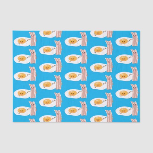 Abbildung des Cartoon von niedlichem Kawaii mit Ei Seidenpapier (Vorderseite)