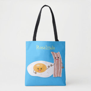 Abbildung des Cartoon von niedlichem Kawaii mit Ei Tasche