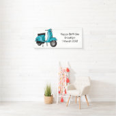 Abbildung des Cartoon von niedlichen Motorrädern Banner (Insitu)