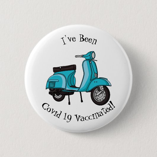 Abbildung des Cartoon von niedlichen Motorrädern Button (Vorderseite)