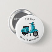 Abbildung des Cartoon von niedlichen Motorrädern Button (Vorne & Hinten)