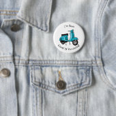 Abbildung des Cartoon von niedlichen Motorrädern Button (Beispiel)
