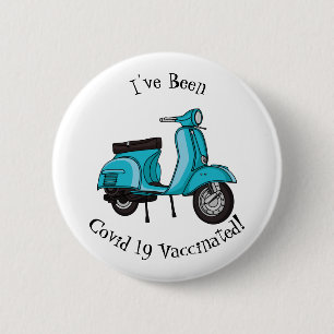 Abbildung des Cartoon von niedlichen Motorrädern Button