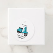 Abbildung des Cartoon von niedlichen Motorrädern Geschenkanhänger (Beispiel)