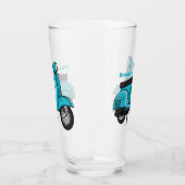 Abbildung des Cartoon von niedlichen Motorrädern Glas (Links)