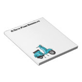 Abbildung des Cartoon von niedlichen Motorrädern Notizblock (angewinkelt)