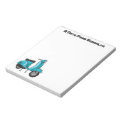 Abbildung des Cartoon von niedlichen Motorrädern Notizblock (Rotiert)