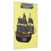Abbildung des Cartoon von Piratenschiffen Klemmbrett (Rechts)