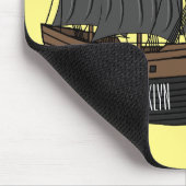 Abbildung des Cartoon von Piratenschiffen Mousepad (Ecke)
