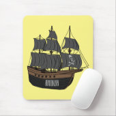 Abbildung des Cartoon von Piratenschiffen Mousepad (Mit Mouse)