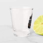 Abbildung des Cartoon von Piratenschiffen Schnapsglas (Links)